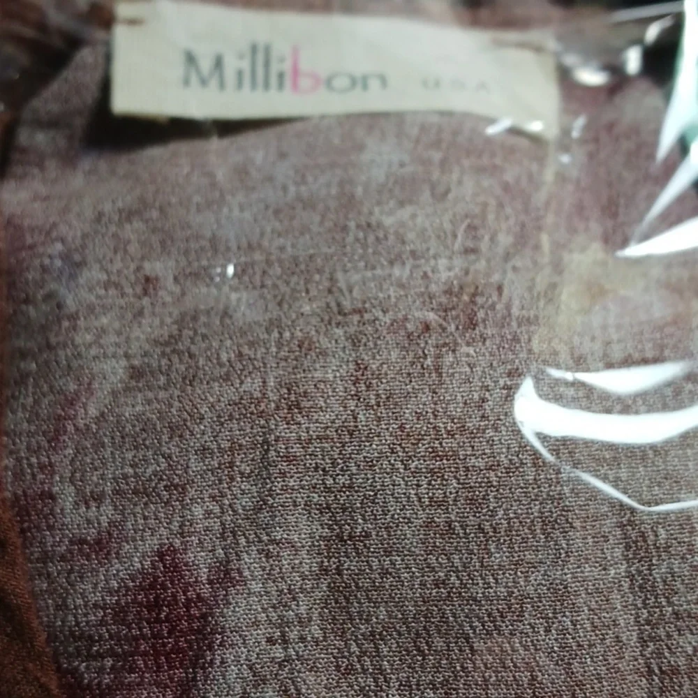 Wild Luxe hi-lo Rust color Tie-Dye Tunic Top - Picture 4 of 6